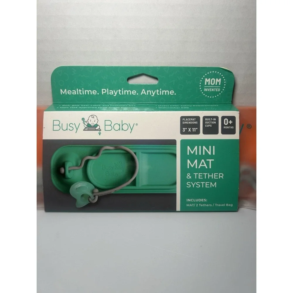 BUSY BABY Original Mat And Tether System / Connectors‎ /Travel Bag NEW SEALED!